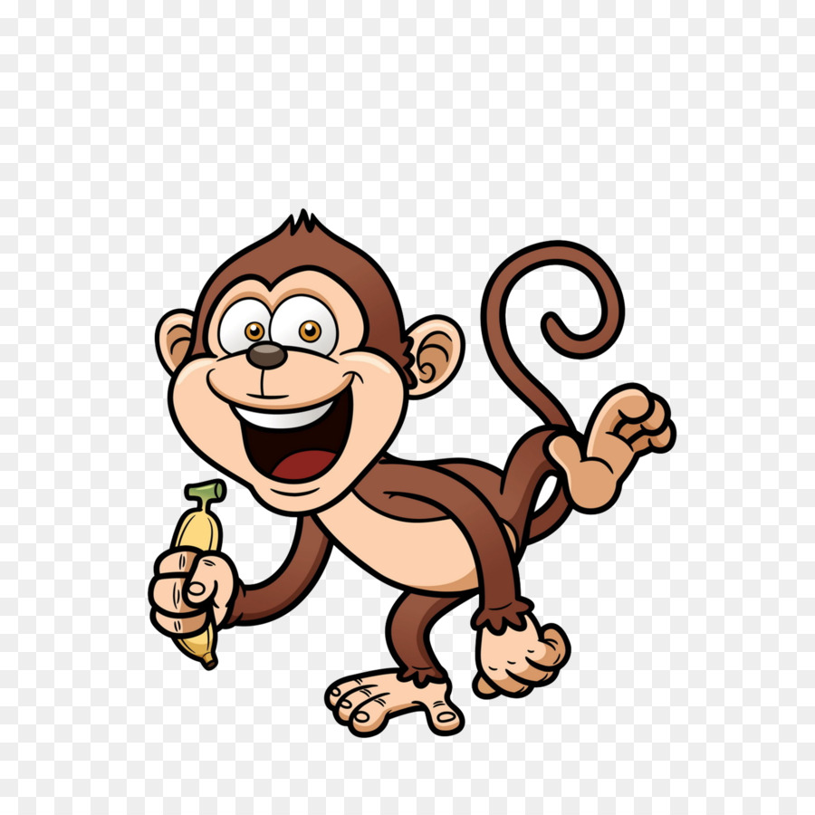 Hình ảnh con khỉ hoạt hình dễ thương 1