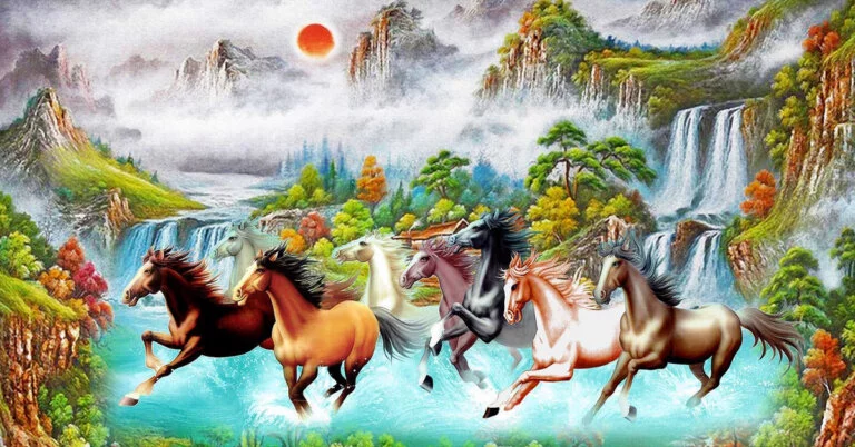 Hình ảnh con ngựa trong tranh phong thủy 1