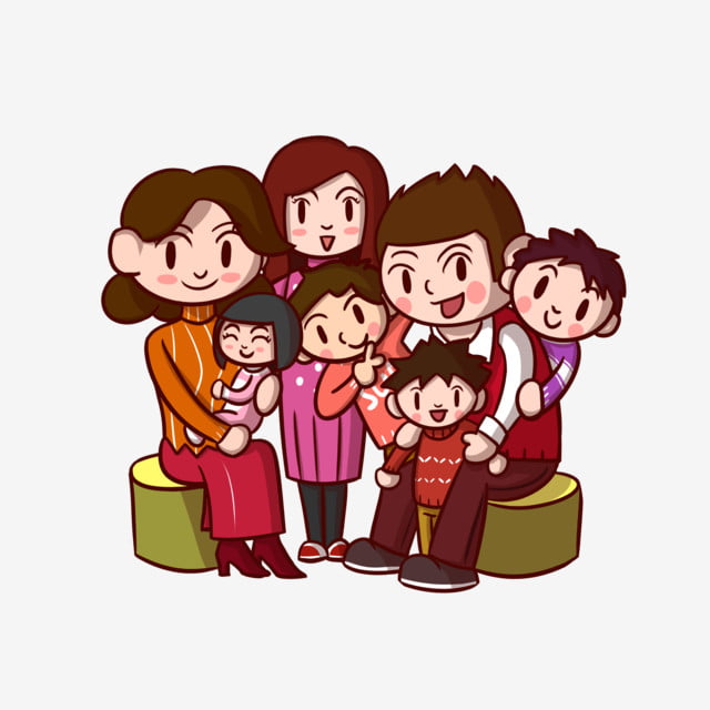 Hình hoạt hình gia đình 7 người 2