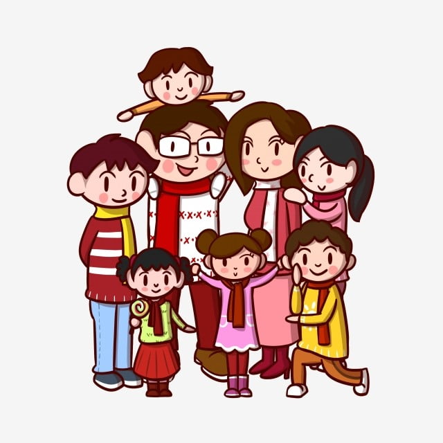 Hình hoạt hình gia đình 7 người 3