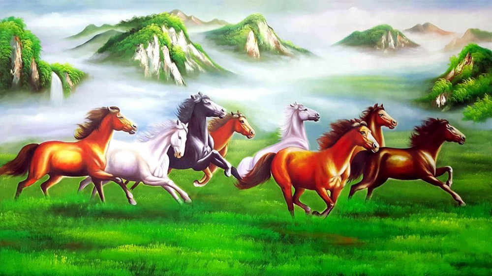 Hình ảnh con ngựa trong tranh phong thủy 5