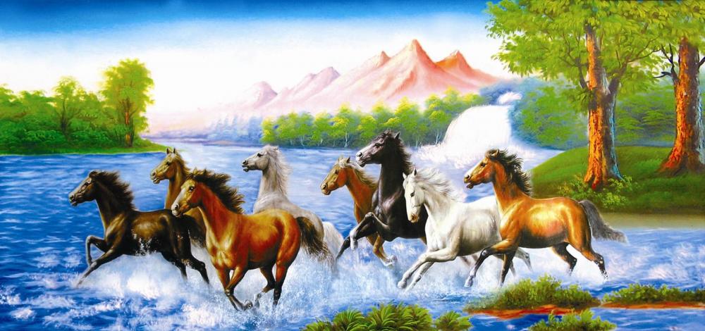 Hình ảnh con ngựa trong tranh phong thủy 7