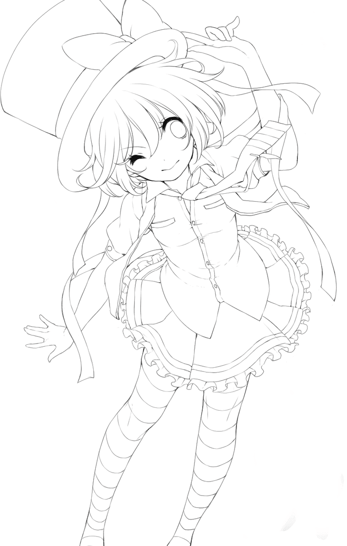 anh-de-to-mau-anime ảnh để tô màu anime