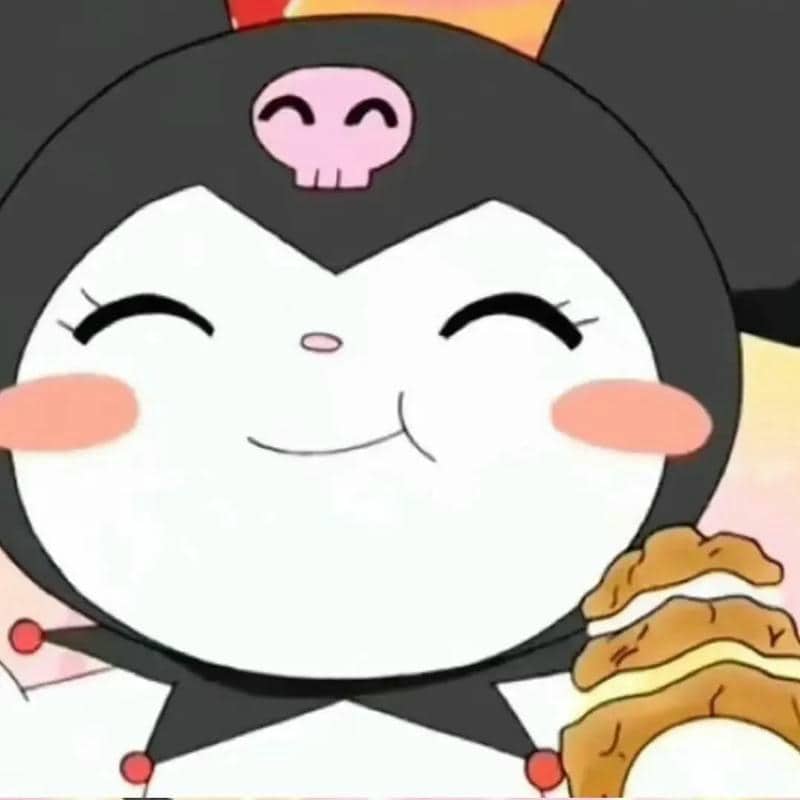 anh-kuromi-den-trang ảnh kuromi đen trắng