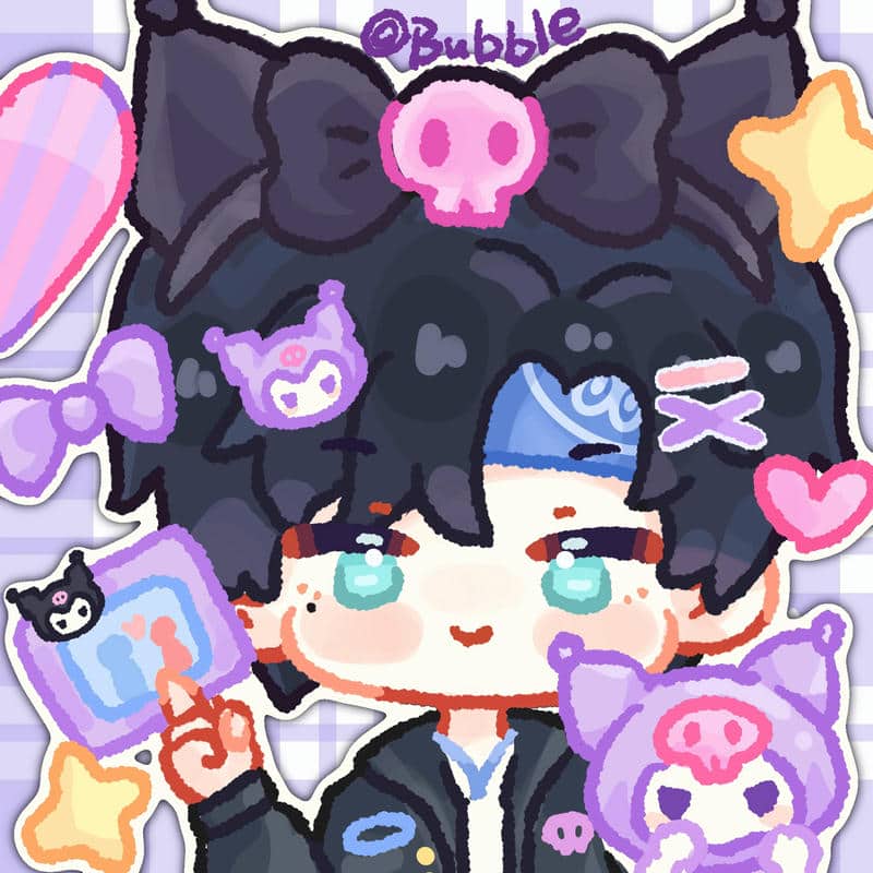 anh-kuromi-hello-kitty