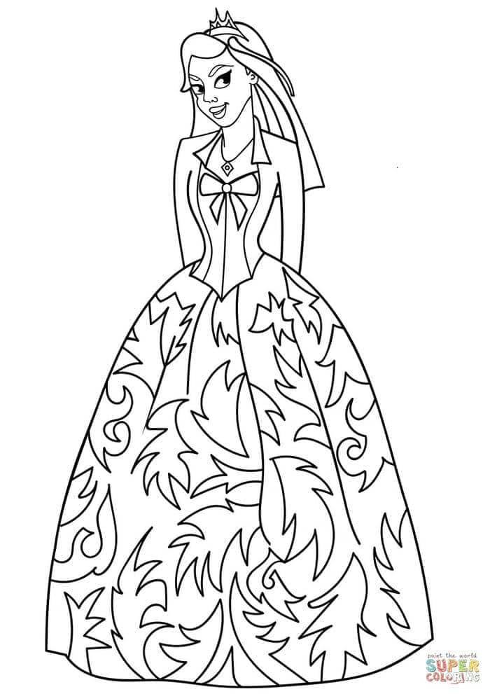 anh-to-mau-cong-chua-xinh-dep ảnh tô màu công chúa xinh đẹp