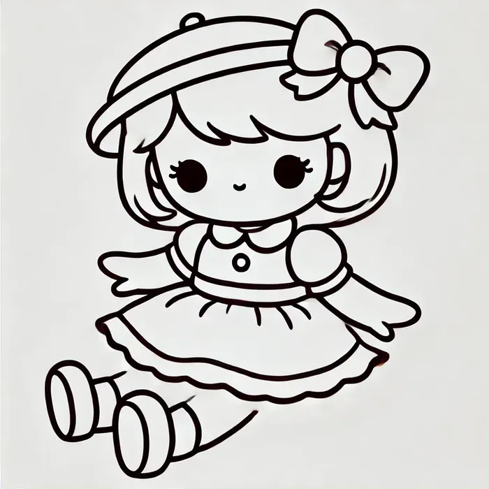 anh-tranh-to-mau-bup-be Ảnh tranh tô màu búp bê