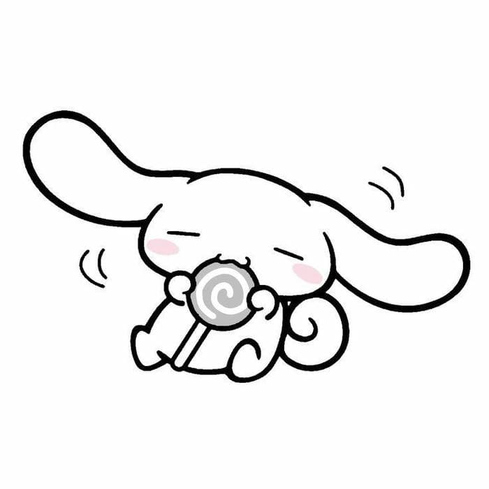 anh-tranh-to-mau-cinnamoroll-cam-keo-sieu-de-thuong Ảnh tranh tô màu Cinnamoroll cầm kẹo siêu dễ thương