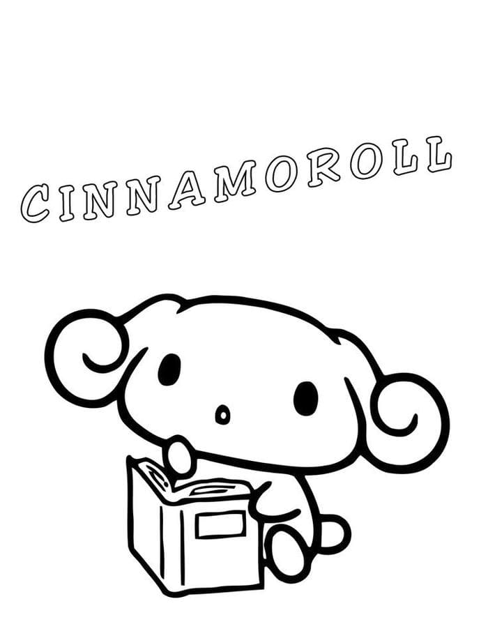 anh-tranh-to-mau-cinnamoroll-doc-sach Ảnh tranh tô màu Cinnamoroll đọc sách