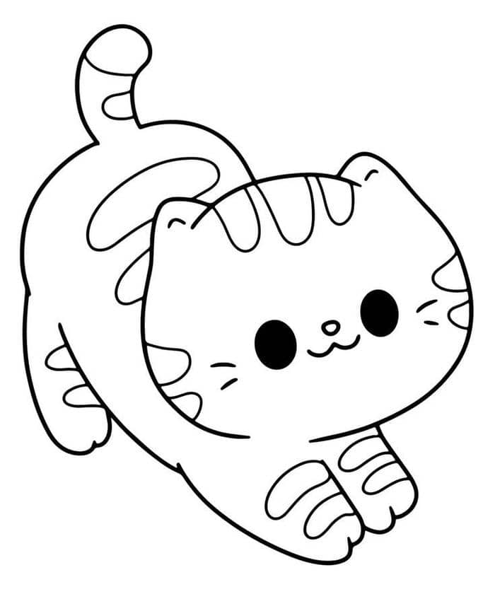 ảnh tranh tô màu con mèo