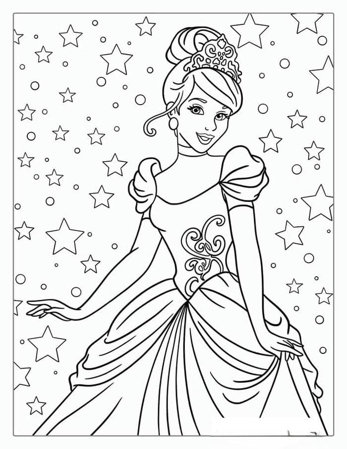 anh-tranh-to-mau-cong-chua-cho-be ảnh tranh tô màu công chúa cho bé