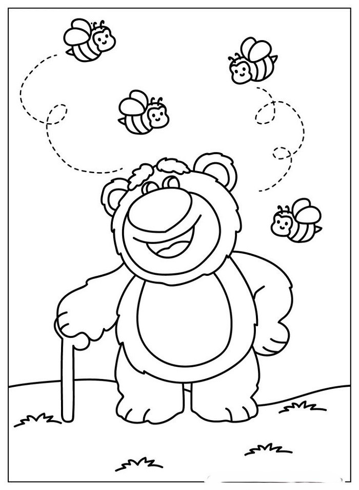 anh-tranh-to-mau-gau-lotso-don-gian-cho-be Ảnh tranh tô màu gấu Lotso đơn giản cho bé