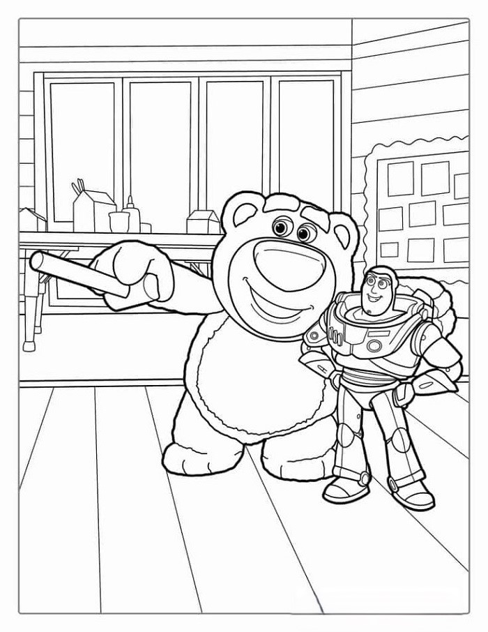 anh-tranh-to-mau-gau-lotso Ảnh tranh tô màu gấu Lotso