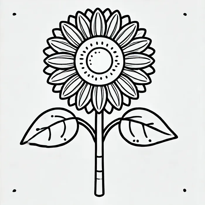 anh-tranh-to-mau-hoa-huong-duong-don-gian-cho-be Ảnh tranh tô màu hoa hướng dương đơn giản cho bé