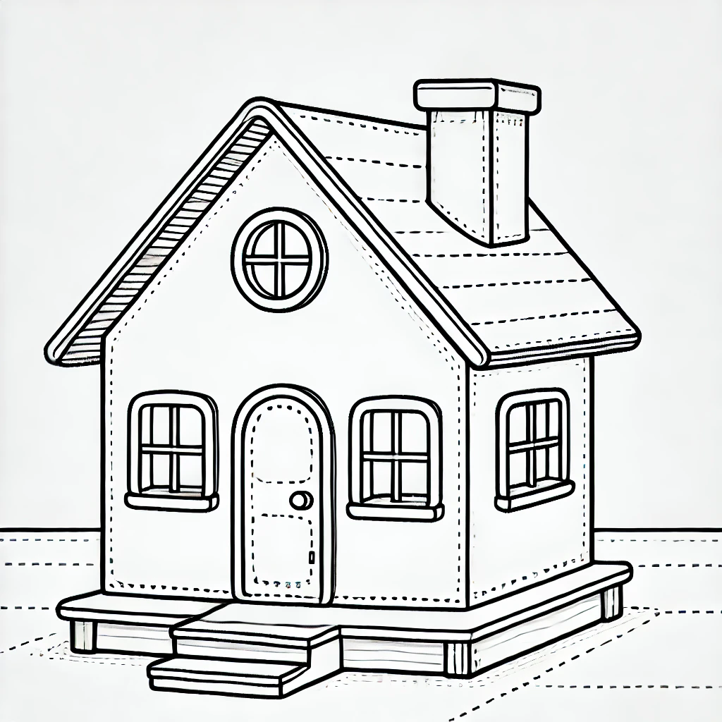 anh-tranh-to-mau-nha-bup-be-don-gian-cho-be Ảnh tranh tô màu nhà búp bê đơn giản cho bé