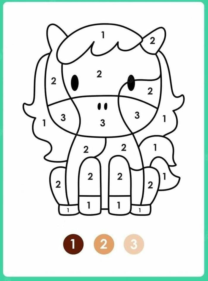 anh-tranh-to-mau-theo-so-hinh-chu-ngua Ảnh tranh tô màu theo số hình chú ngựa