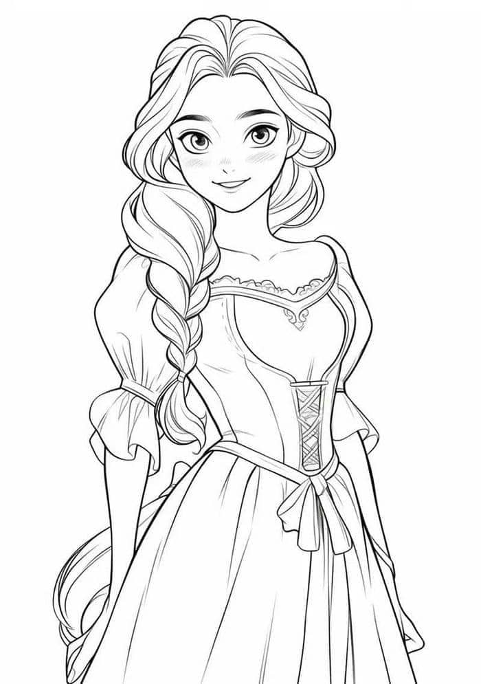 anh-ve-cong-chua-de-thuong ảnh vẽ công chúa dễ thương