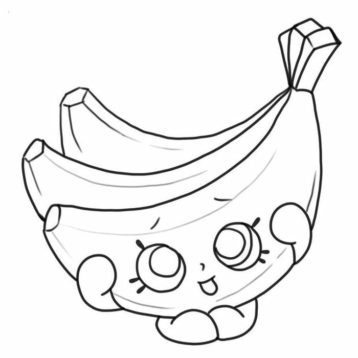 Banana Coloring Pages