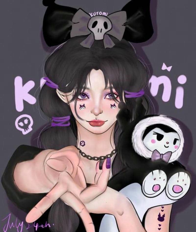 hinh-anh-kuromi-anime-ngau hình ảnh kuromi anime ngầu