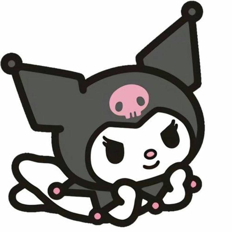 hinh-anh-kuromi-cute-khong-mau hình ảnh kuromi cute không màu