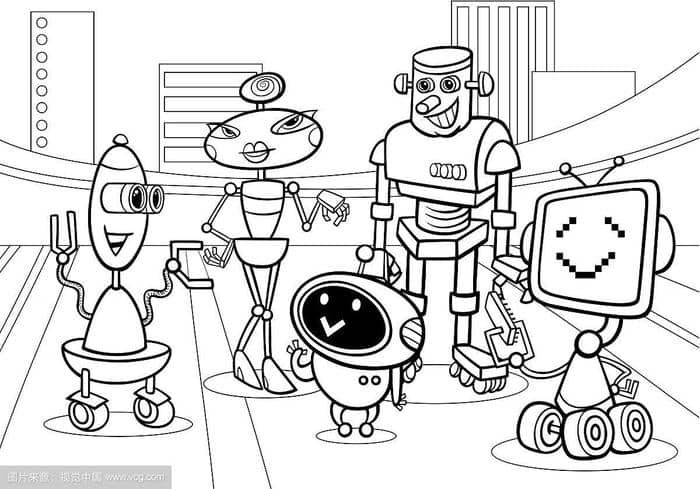 hình ảnh robot vẽ