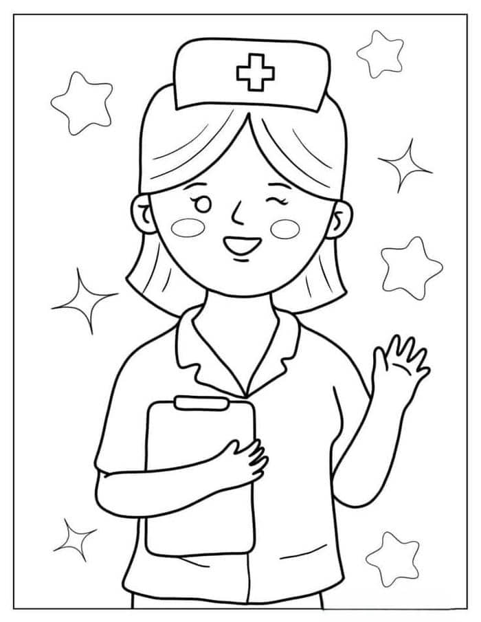 hinh-anh-tranh-to-mau-bac-si-don-gian Hình ảnh tranh tô màu bác sĩ đơn giản