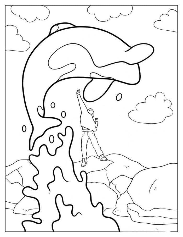 hinh anh tranh to mau ca voi sat thu