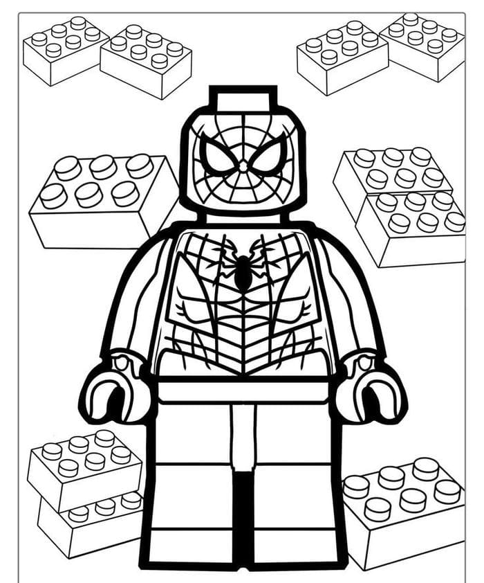 hinh-anh-tranh-to-mau-lego-spiderman-don-gian Hình ảnh tranh tô màu lego Spiderman đơn giản