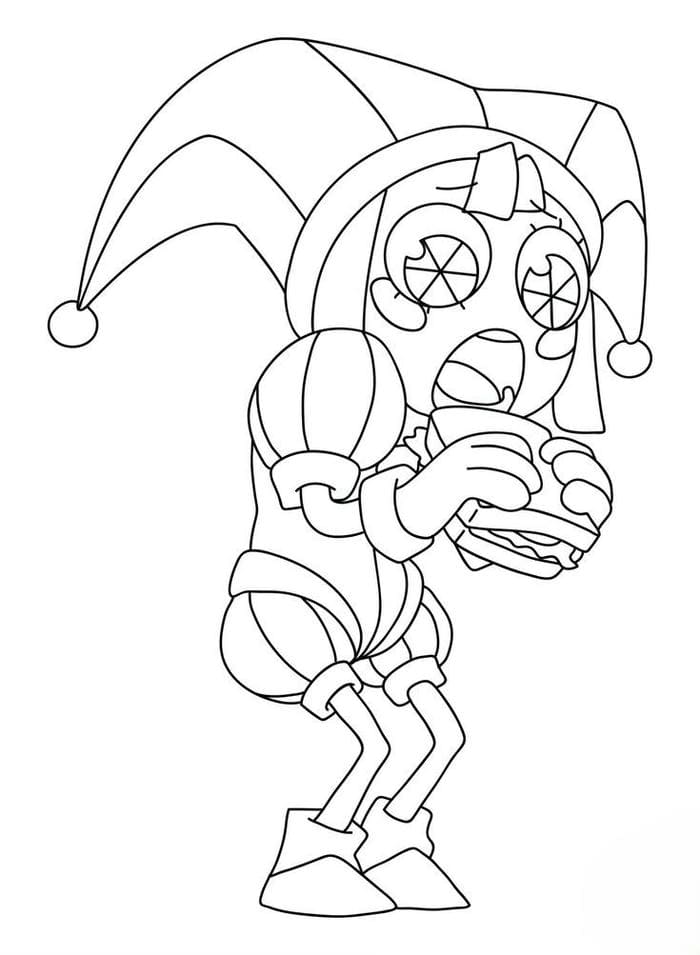 hinh-anh-tranh-to-mau-pomni-ham-an-sieu-de-thuong Hình ảnh tranh tô màu Pomni ham ăn siêu dễ thương