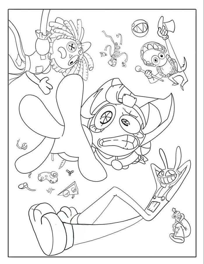 hinh-anh-tranh-to-mau-pomni-va-nhung-nguoi-ban-sieu-cute Hình ảnh tranh tô màu Pomni và những người bạn siêu cute