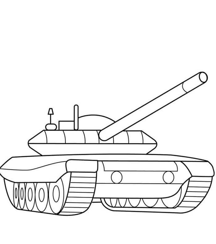 Hình ảnh xe tăng tranh tô màu cho bé