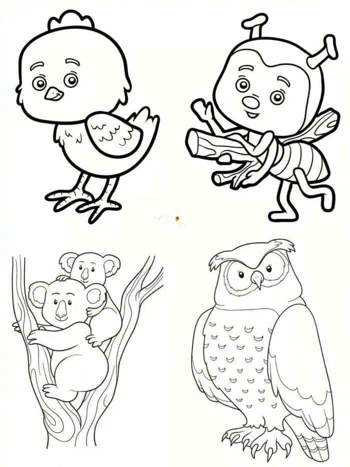 hinh-dong-vat-to-mau hình động vật tô màu