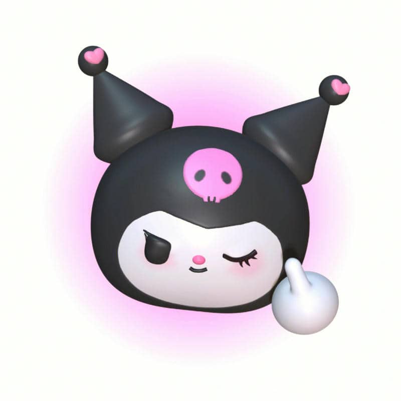 hinh-nen-ban-phim-kuromi hình nền bàn phim kuromi