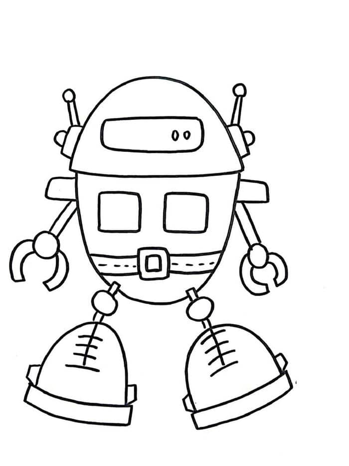 hình robot tô màu