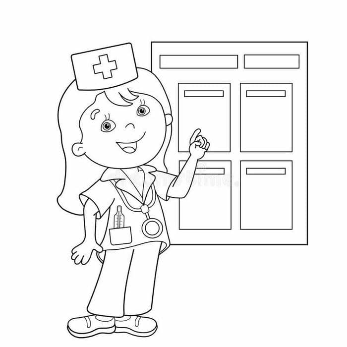 hinh-tranh-to-mau-bac-si-don-gian Hình tranh tô màu bác sĩ đơn giản