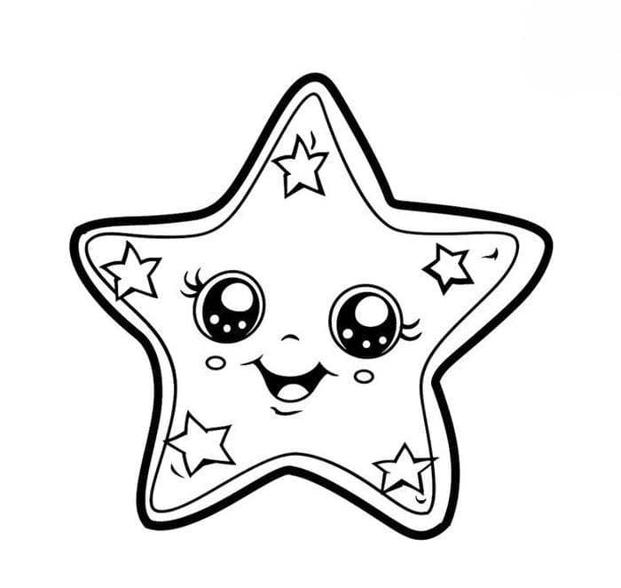hinh-tranh-to-mau-ngoi-sao-cute Hình tranh tô màu ngôi sao cute