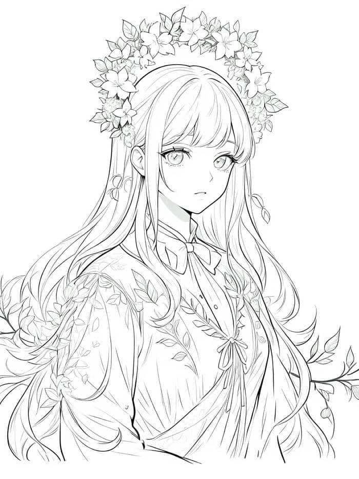 to-mau-anime-nu tô màu anime nữ