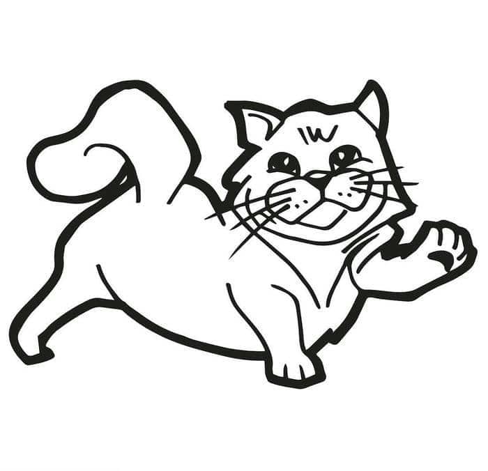 tô màu con mèo cho bé