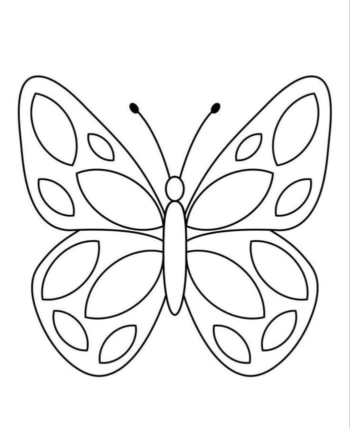 tranh-hinh-con-buom-to-mau-don-gian-cho-be Tranh hình con bướm tô màu đơn giản cho bé
