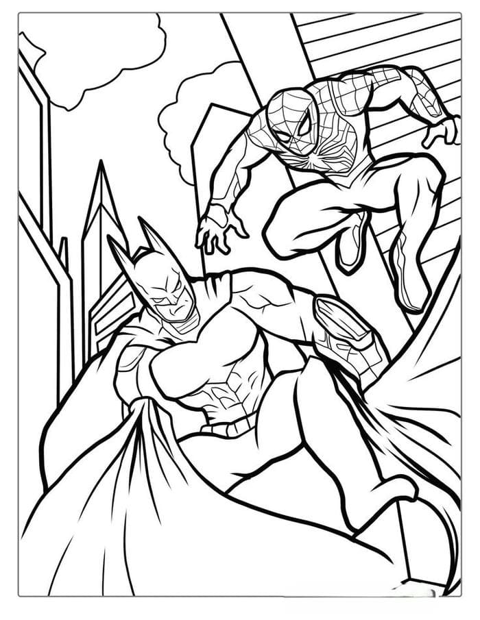 tranh-to-mau-batman-va-spider-man Tranh tô màu Batman và Spider Man