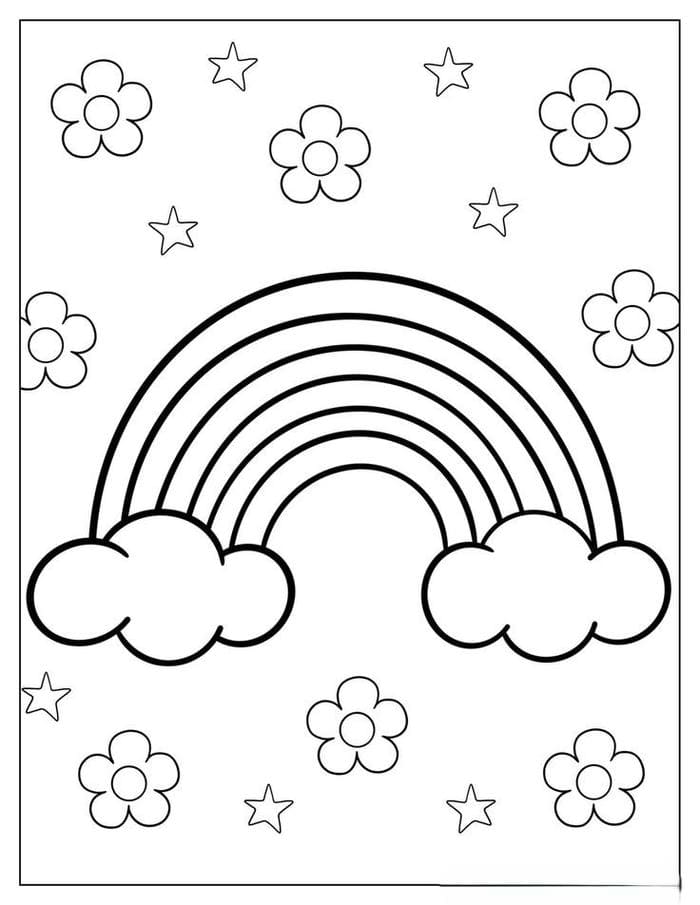 tranh-to-mau-cau-vong-don-gian-cho-be Tranh tô màu cầu vồng đơn giản cho bé