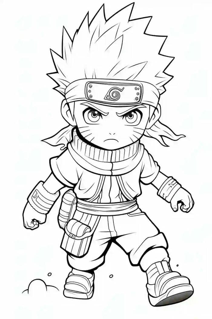 tranh-to-mau-chibi-naruto-dang-yeu Tranh tô màu chibi Naruto đáng yêu