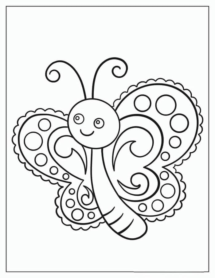 tranh-to-mau-chu-buom-sieu-dang-yeu Tranh tô màu chú bướm siêu đáng yêu