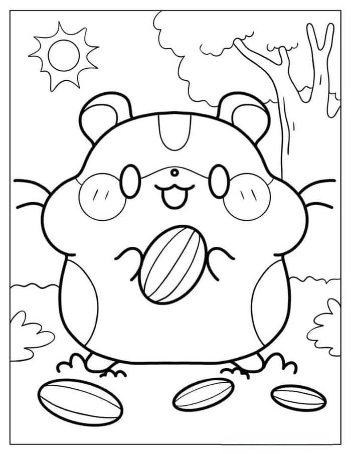 tranh-to-mau-chuot-hamster-sieu-de-thuong Tranh tô màu chuột Hamster siêu dễ thương