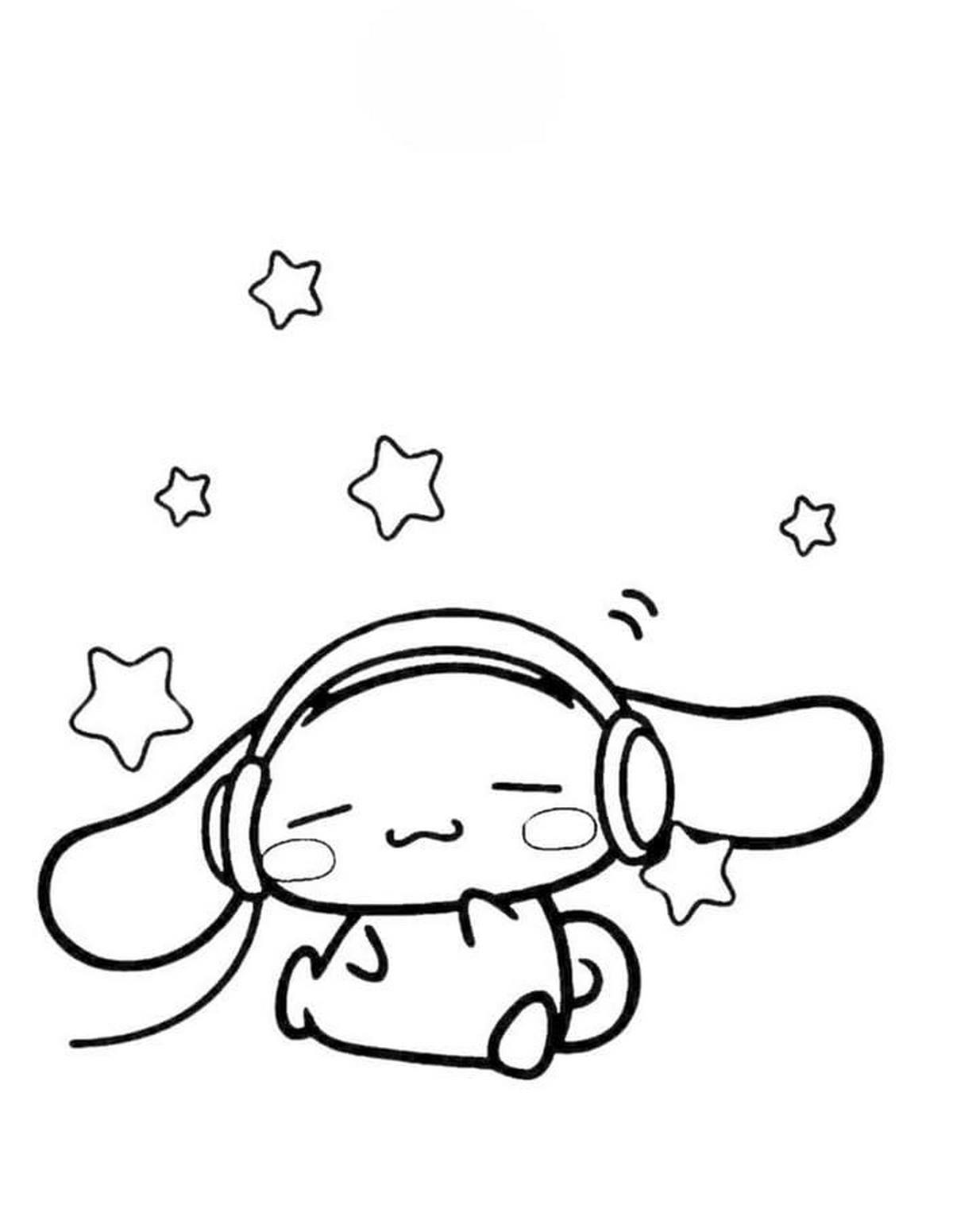 tranh to mau cinnamoroll 2