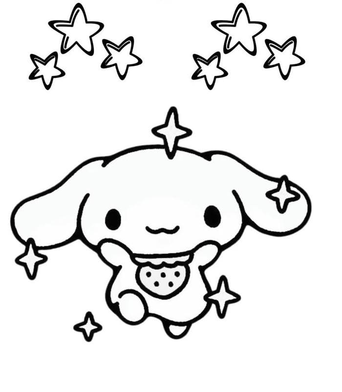Tranh tô màu Cinnamoroll cho bé