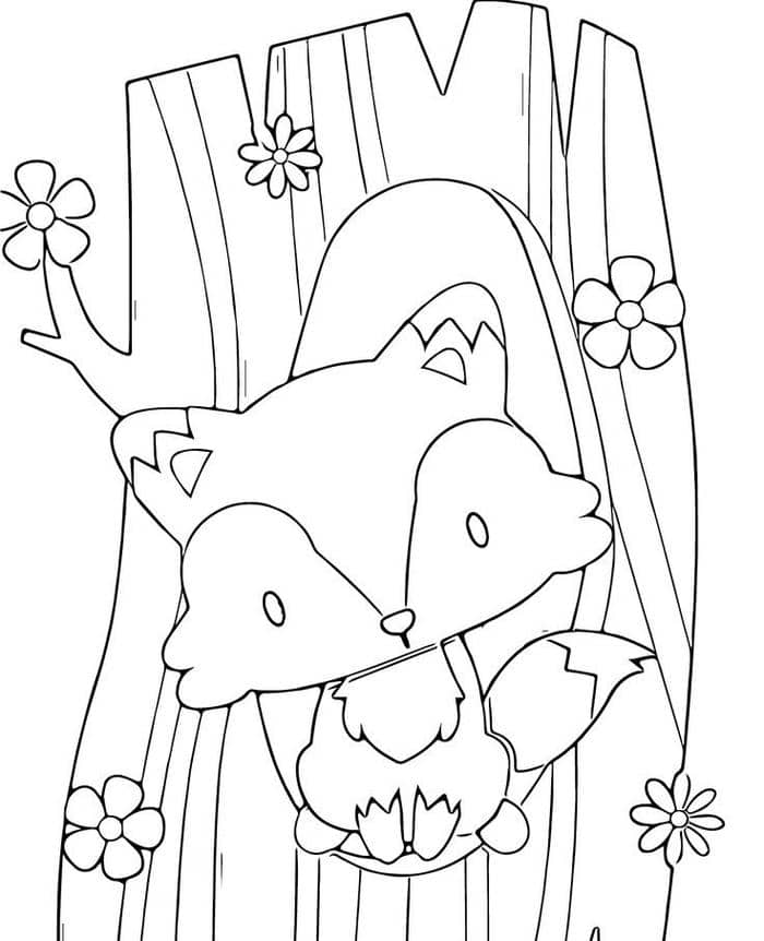 tranh-to-mau-con-cao-don-gian-cho-be Tranh tô màu con cáo đơn giản cho bé