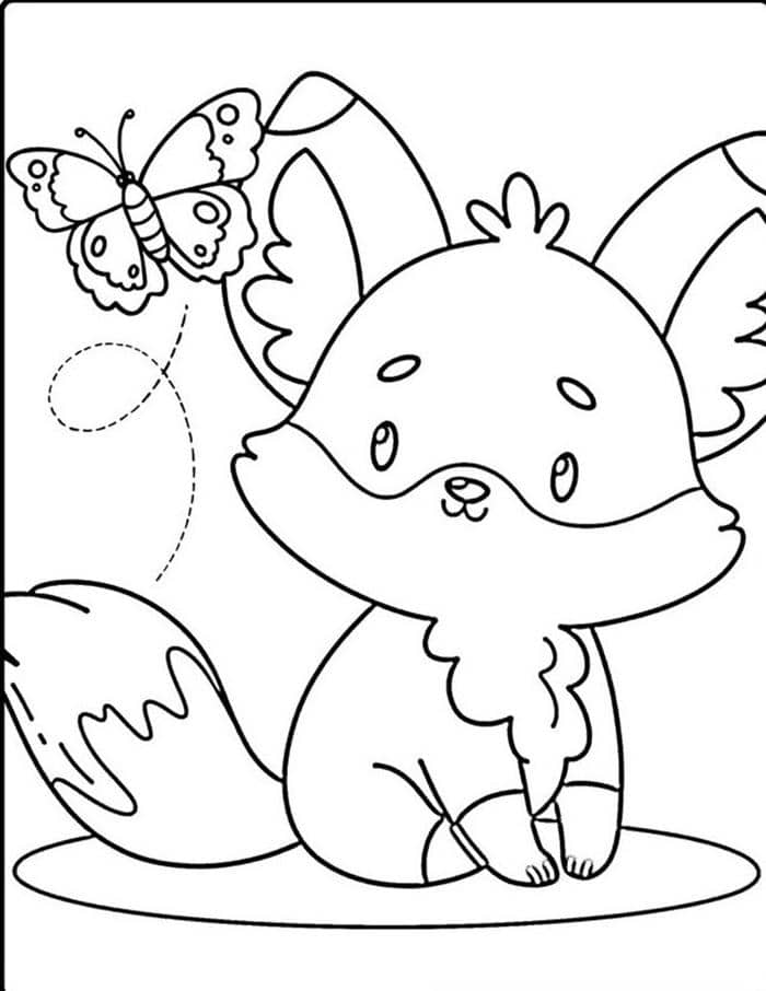 tranh-to-mau-con-cao-sieu-cute Tranh tô màu con cáo siêu cute