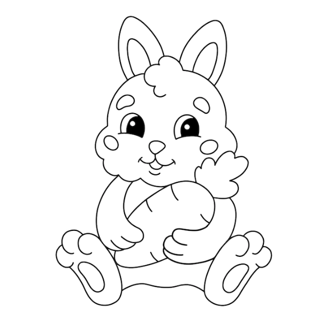 tranh to mau con tho 1