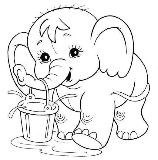 tranh to mau con voi 1 tranh to mau con voi 1